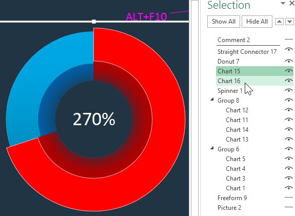 ALT+F10 Manage Layers.