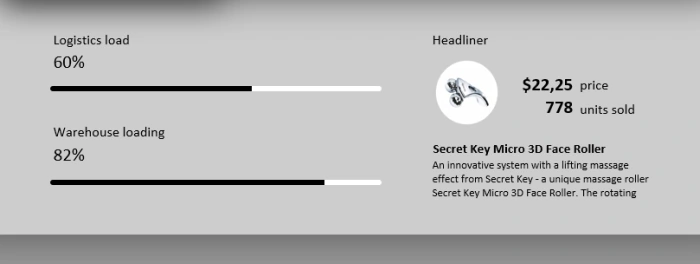 Excel product photo slider