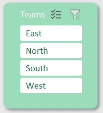 Sales management menu on the dashboard