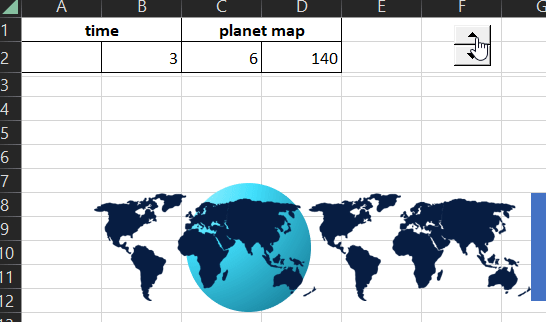 Testing the animation movement of the map