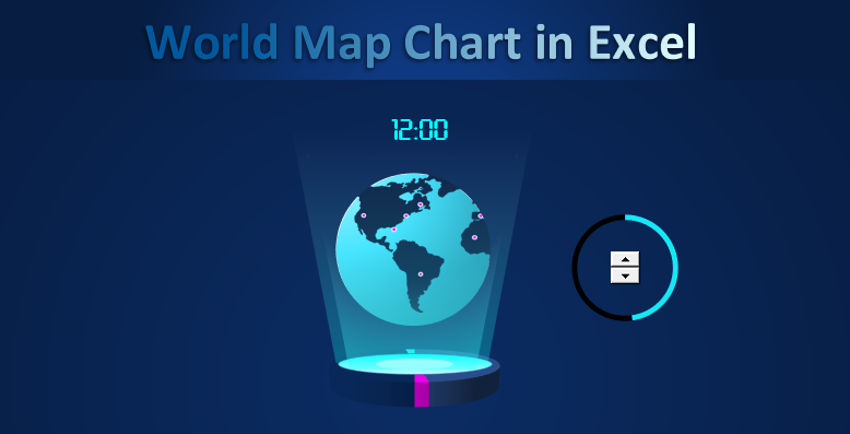 Stylish visual infographic element