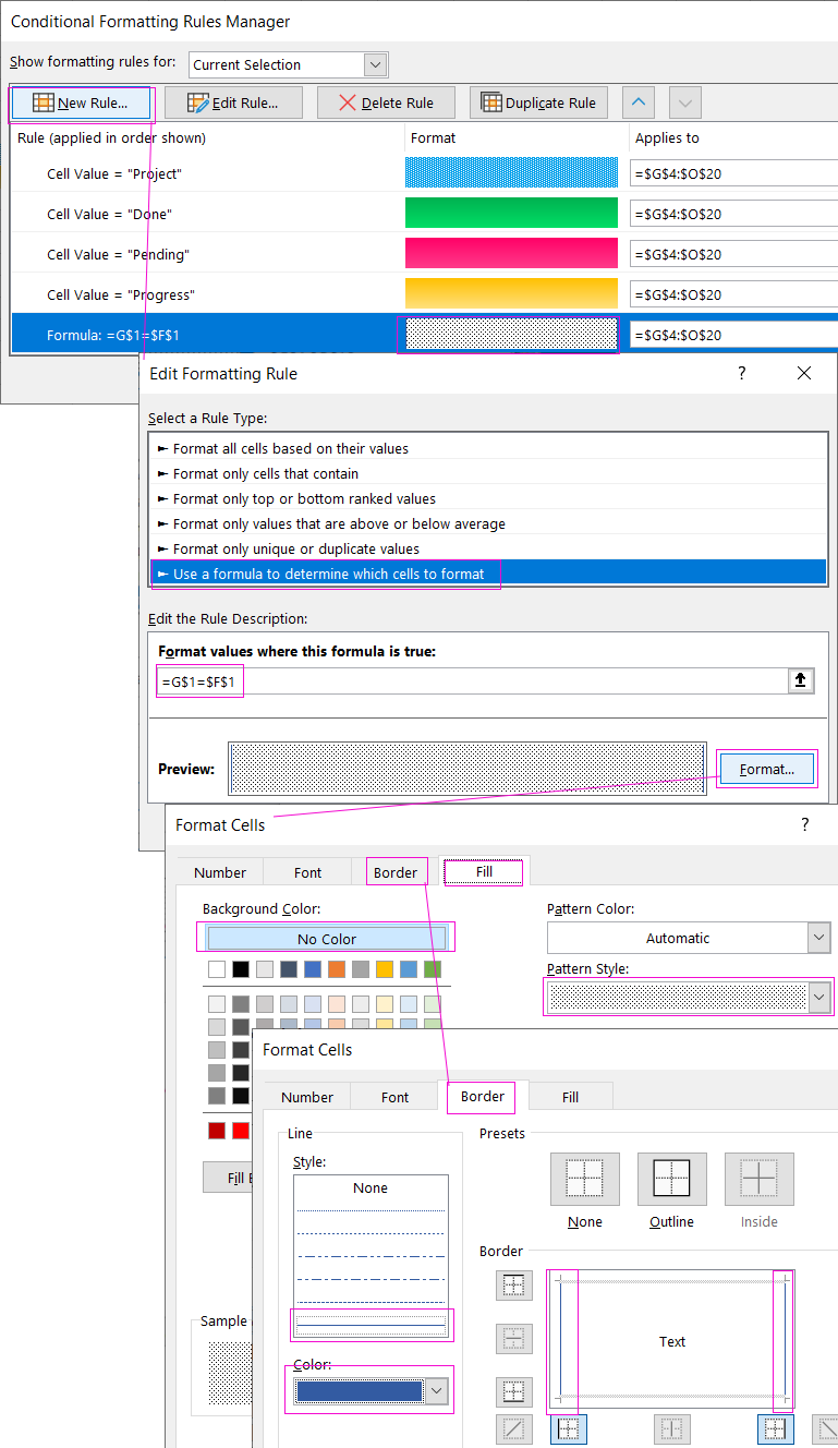 cursor for highlighting dates