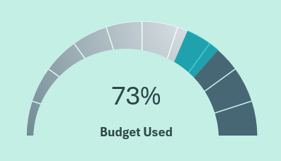 Budget Expense Speedometer