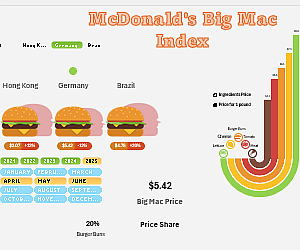 Big Mac Index Infographic Template