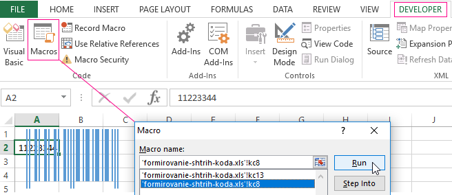 upc barcode generator for excel