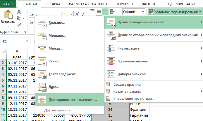 Условное форматирование одинаковые значения. Правила выделения ячеек excel. Денежный Формат в excel. Условное форматирование повторяющиеся значения. Денежный Формат данных в excel.