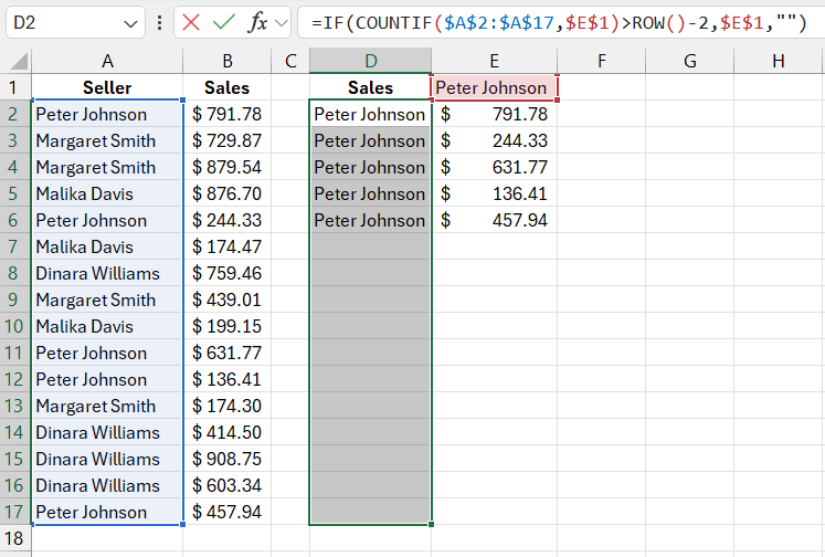 Find all matching values.