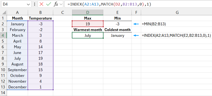 INDEX and MATCH.