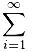 Summing the sequence of numbers.