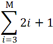 Numerical series sum formula.