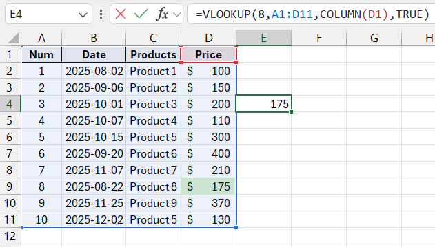 VLOOKUP.