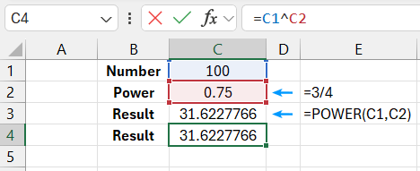 Formula result.