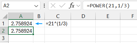 Cube root.