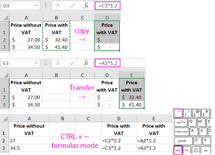 Formula View Mode