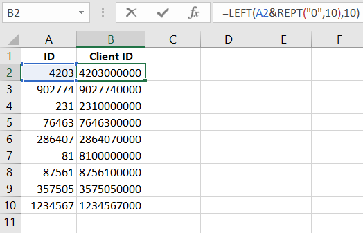 Formula REPT