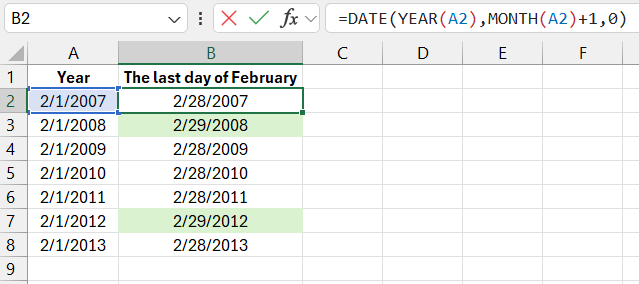 How many days in February.