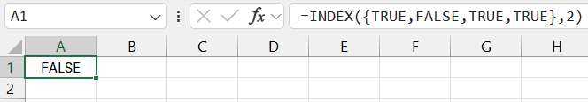 INDEX function.