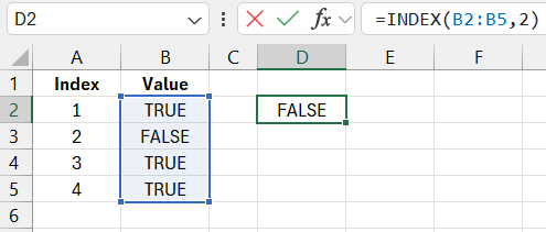 Extracting from an array of values.