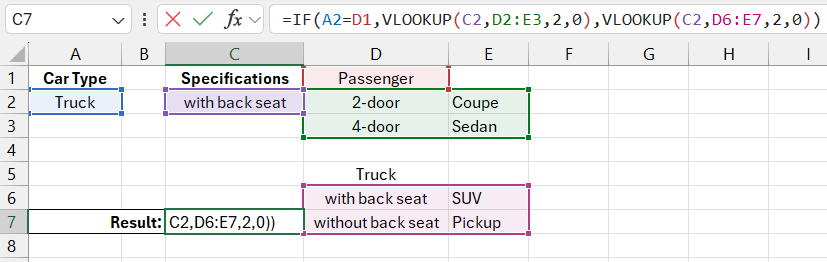 IF and VLOOKUP.