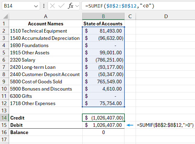 sum ranges with a condition.