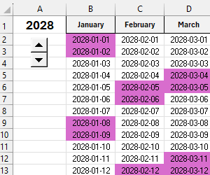 formula-for-highlighting-weekends-by-date