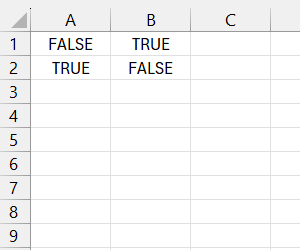 logical-not-formula-and-true-or-false-values