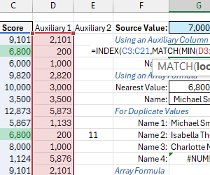 finding-nearest-value-in-array-and-duplicates