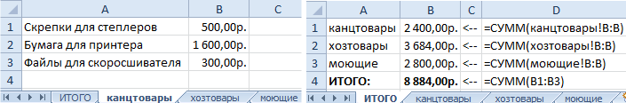 Если опустить знак равенства в записи сумм сз с5 excel воспримет ваш ввод как