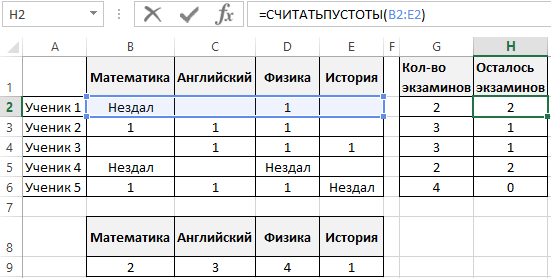 Пустая не пустая ячейка delphi excel