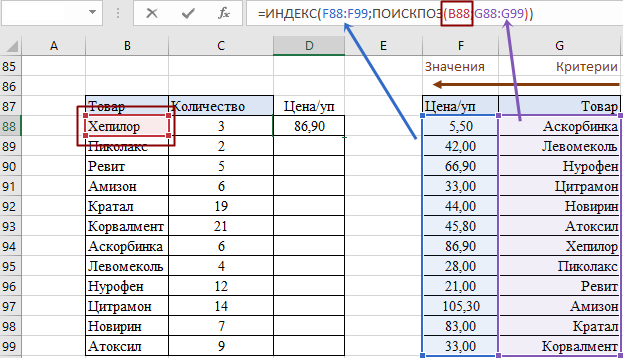 выбираем искомый критерий