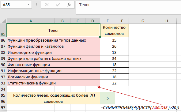 текстовые значения