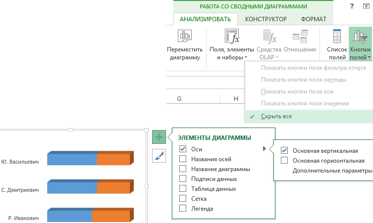 скрываем все лишнее.